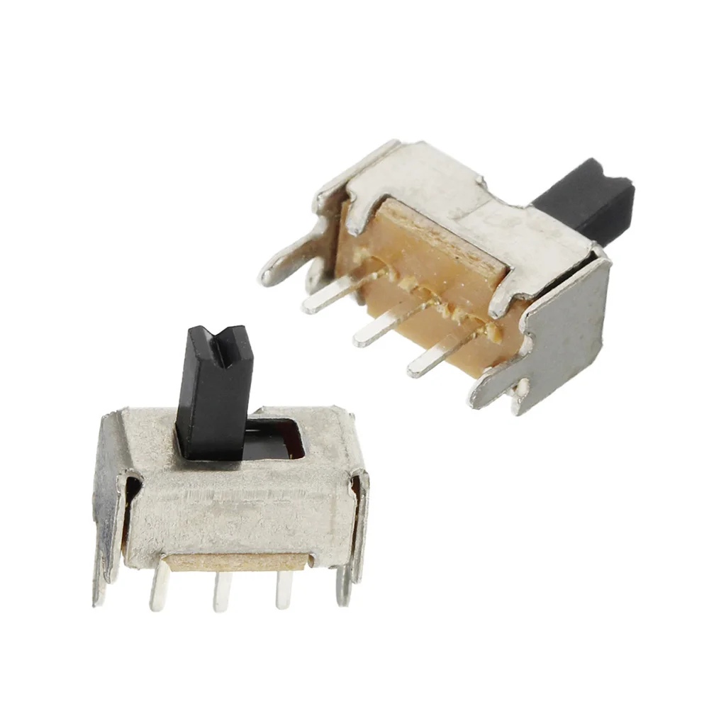  SS12D07 Mini Vertical Slide Switch 1P2T 3 Pin Toggle SMD PCB DPDT High