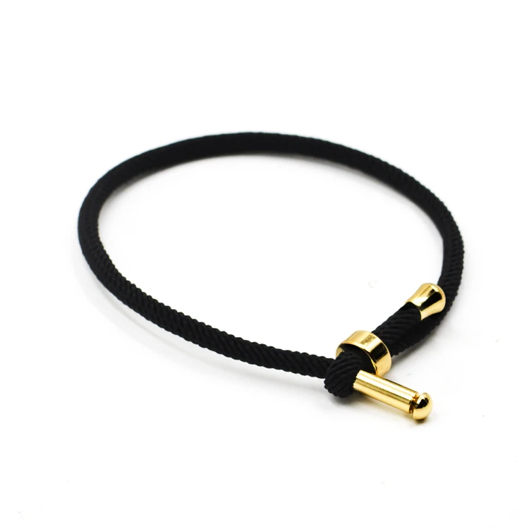 Fashion cord bracelets custom logo 3mm red string lucky bracelet friendship nylon rope adjustable cord bracelet