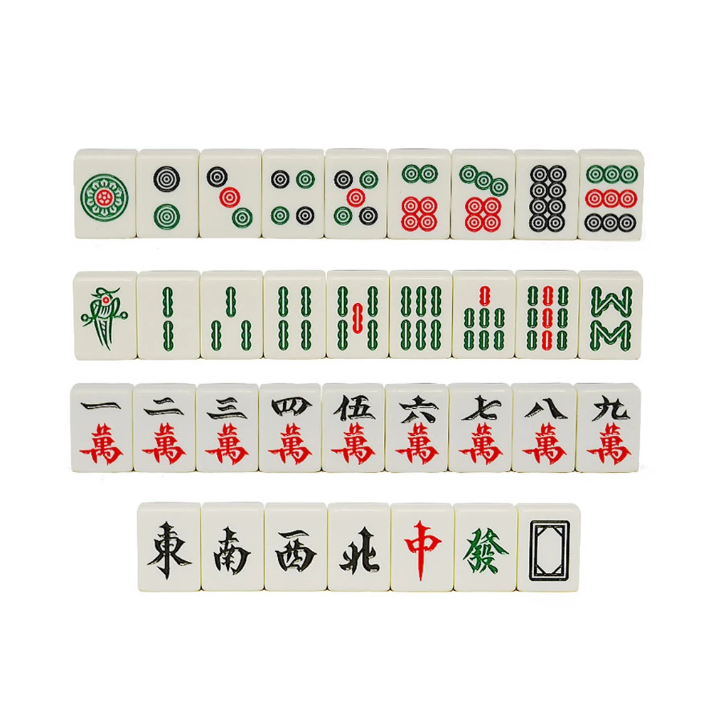 32 x 21 x 43mm Magnetic Mahjong Tiles for Electric Mahjong Machine Chinese Acrylic Melamine Mahjong Jeu Set Tiles