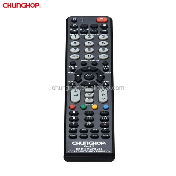 Custom LOGO Manufacturer E-H918 Hitachi Remote Control Smart Function Replacement TV Remote Hitachi