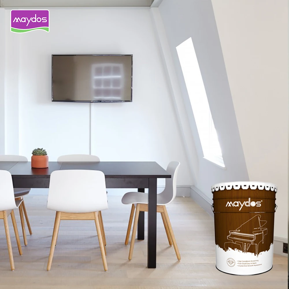 Top factory PU wood paint white matte for furniture factory