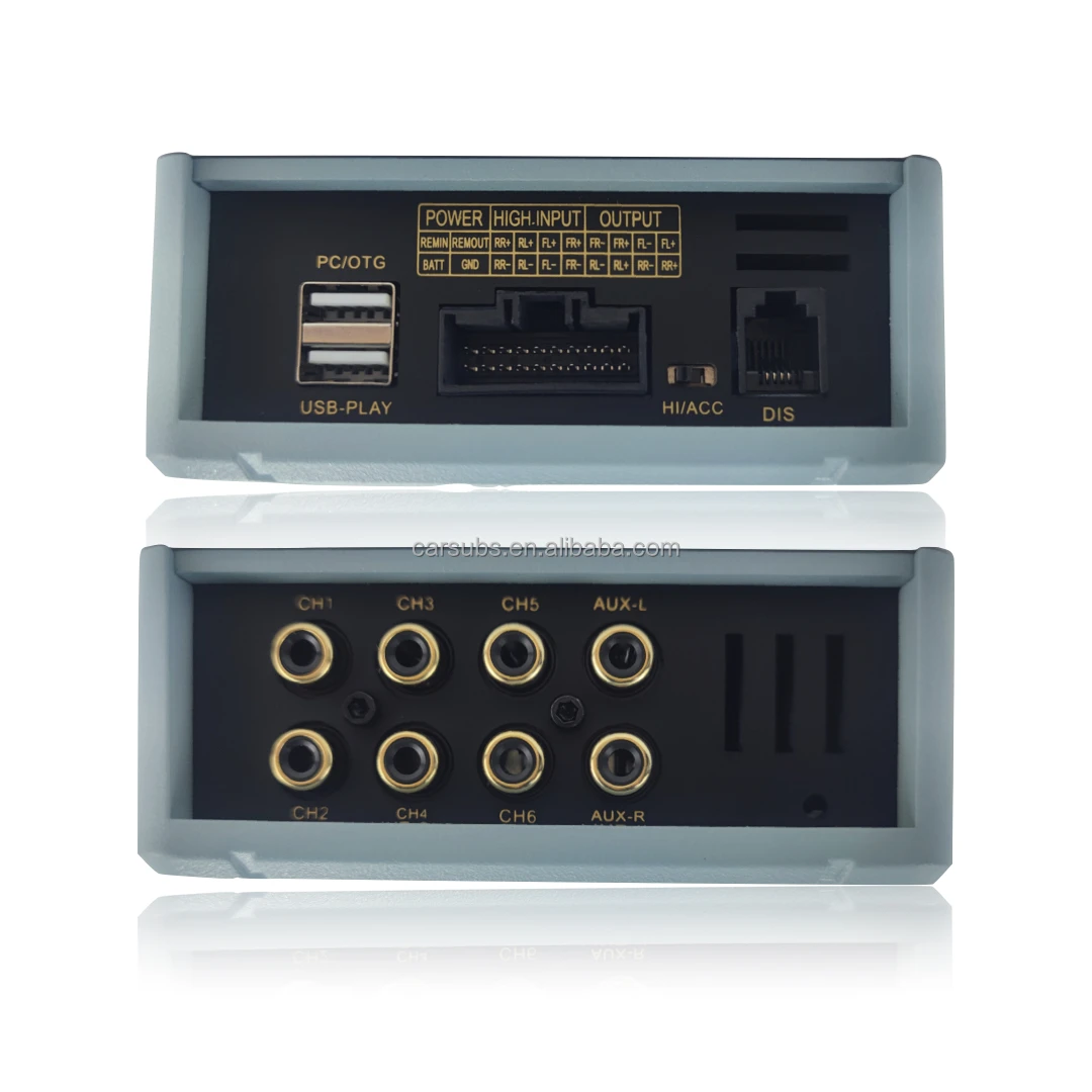 Car Stereo DSP Amplifier 31 EQ band Android App Sound quality 4 in 4 out 6 RCA out Car DSP amplifier Class AB