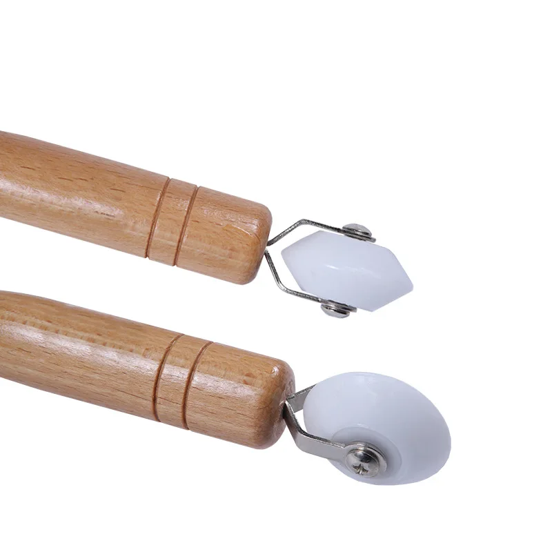 Double-Ended Silicone Seam/Brass Detail Penny Combo Roller Tool Press Roller Seam Roller for Wallpaper DIY Industrial Use