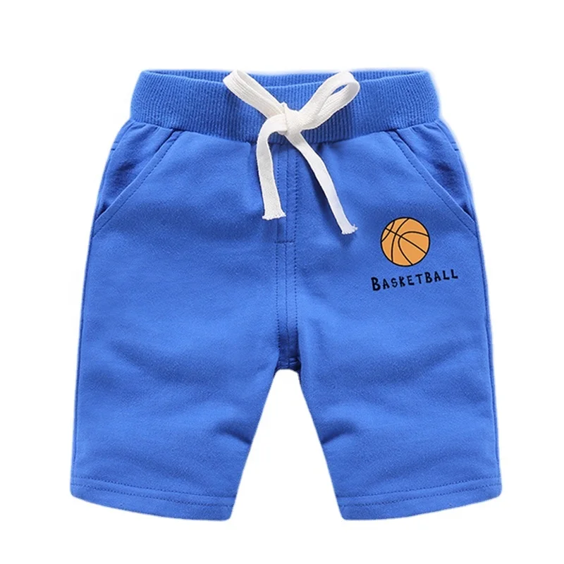 Оптовая продажа, детские штаны, однотонные летние хлопковые повседневные спортивные шорты для мальчиков