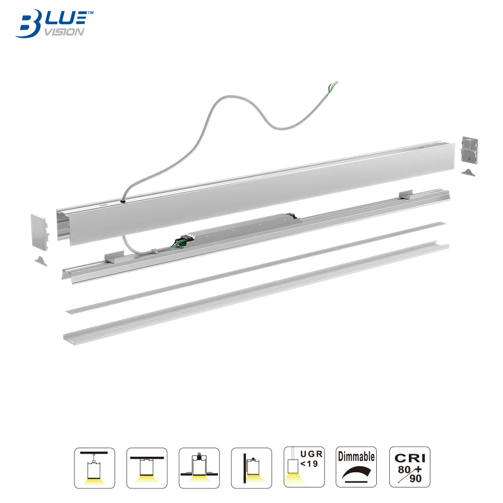 L5570-WW31Y 4ft led linear high bay shop light fixture with emergency function led linear light for linear light housing usage