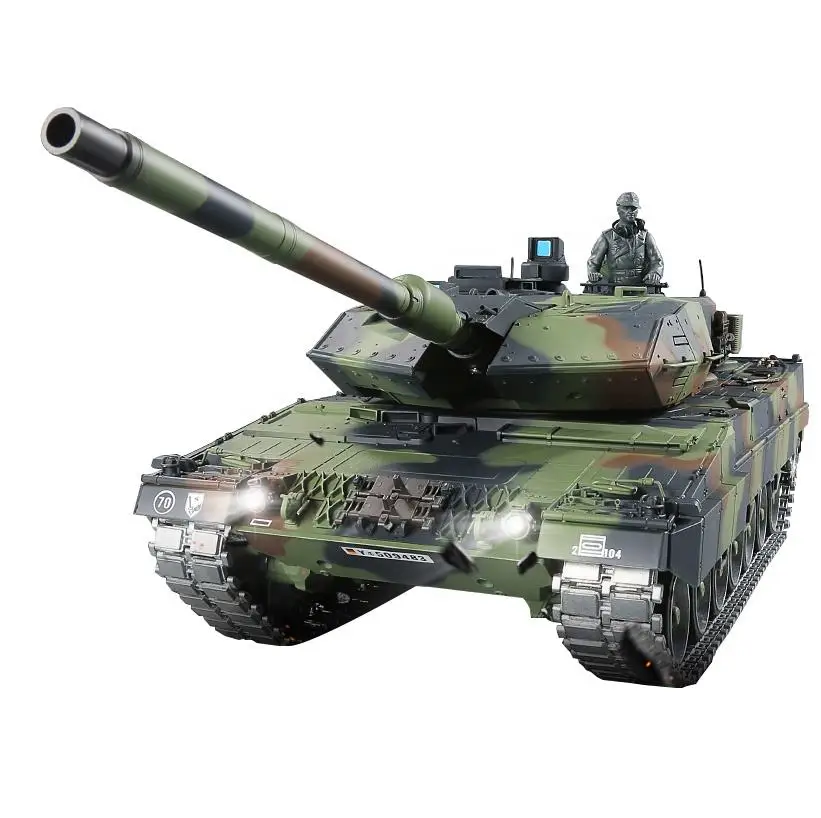 HengLong 3889-1 original upgraded professional 1:16 German leopard 2 A6 BB airsoft infrared I/R remote control military rc tank