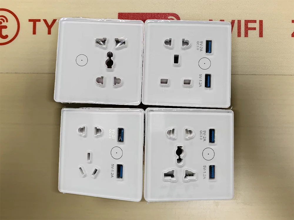 Универсальная настенная розетка TYSH умная с 2 Usb-портами 13 а Wi-Fi работает Alexa Google