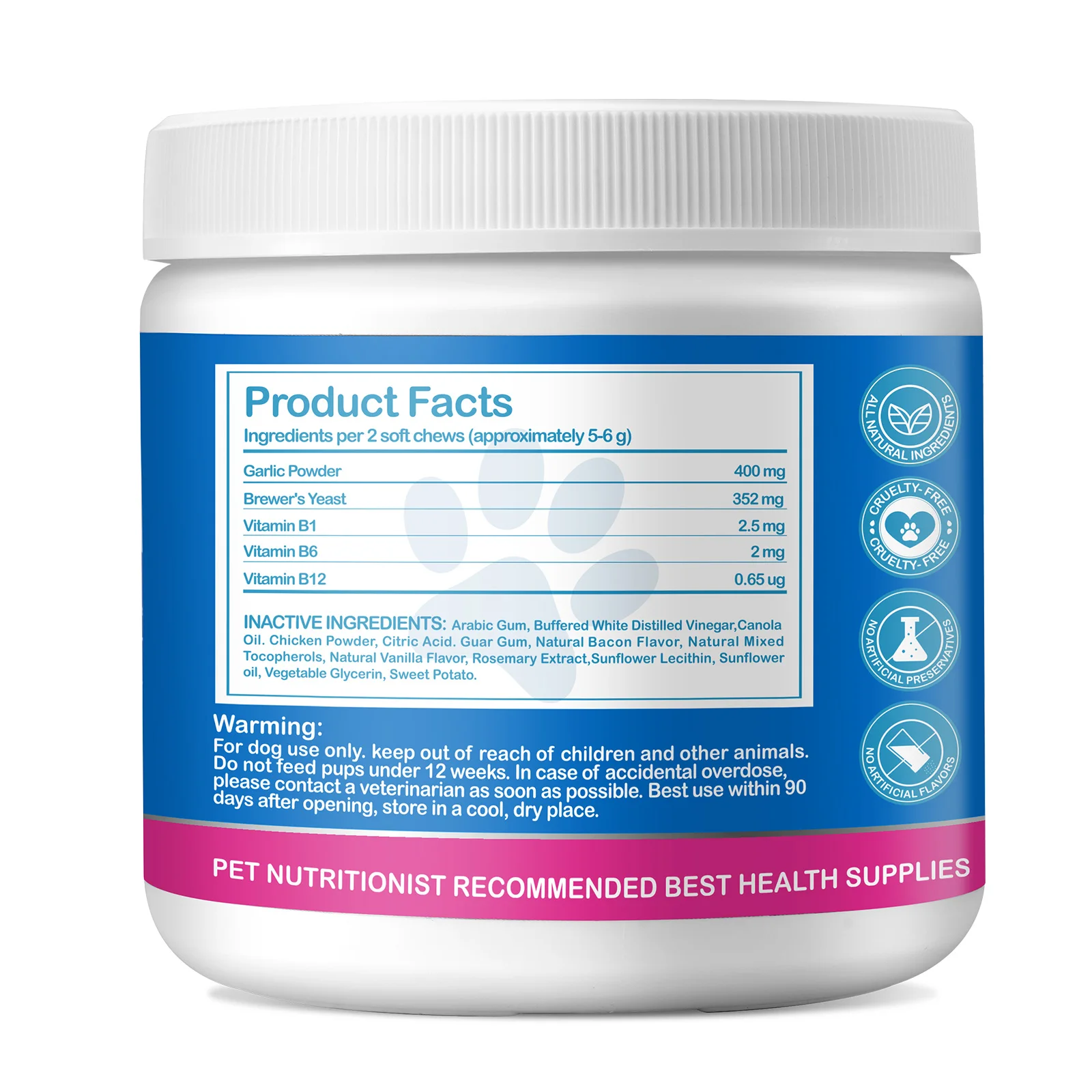 WORAFY safe natural B1 B6 B12 vitamins dogs pet health care supplements,flea and tick pills for dogs pet supplement deworm