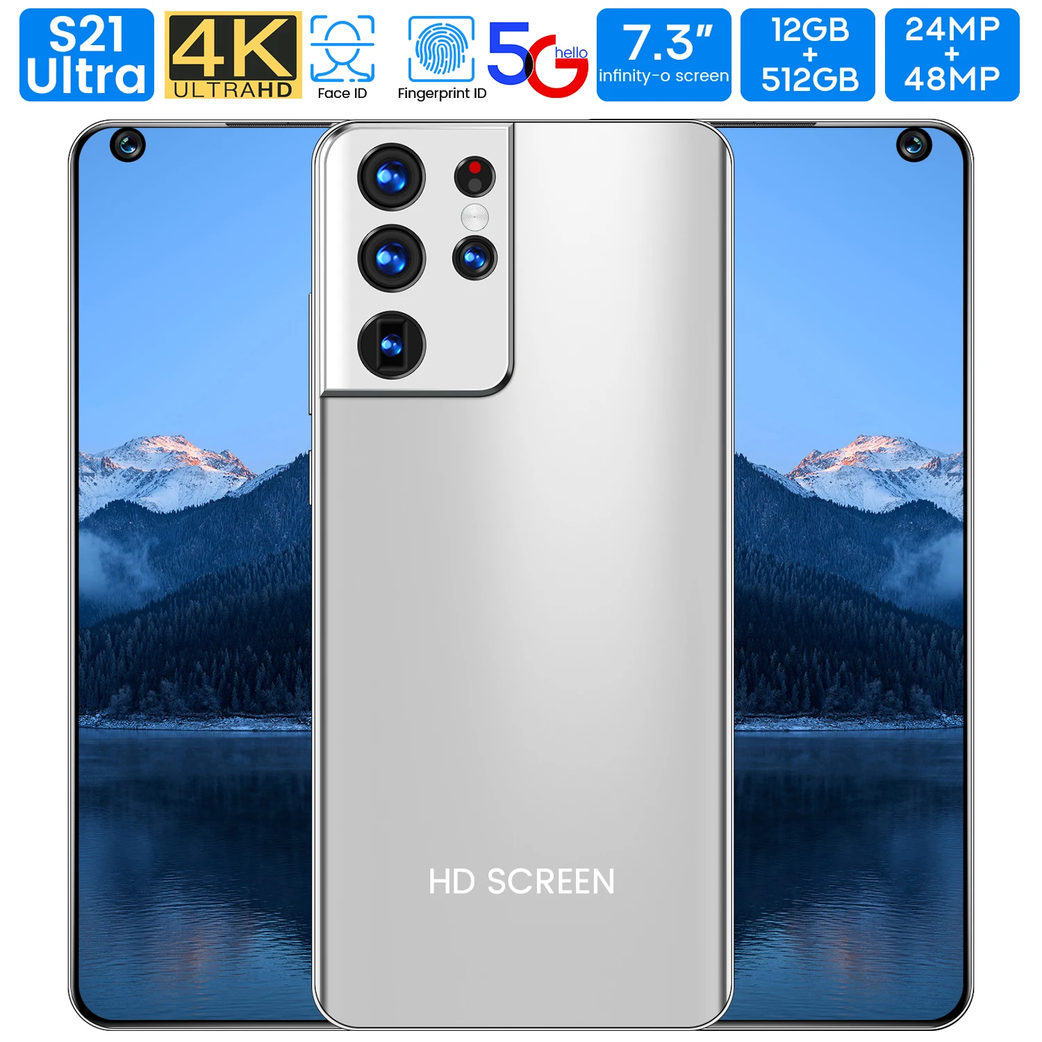 Смартфон S21 ultra глобальная версия 12 + 2021 ГБ Android оригинальные разблокированные мобильные телефоны 5G новинка
