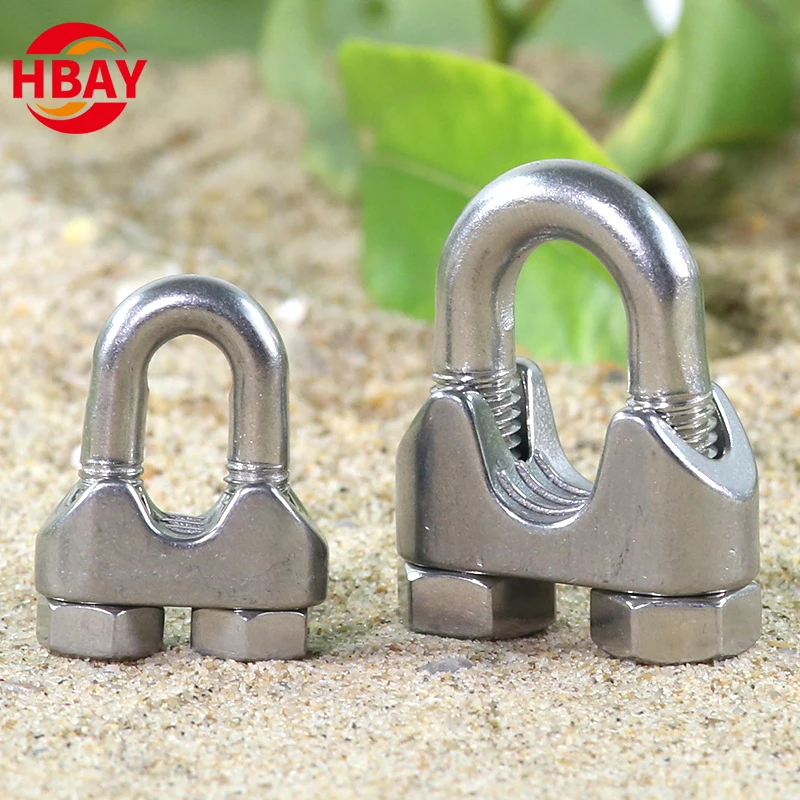 ANYUE Quality Assurance 304 Stainless Steel Wire Rope Clip for Fastening