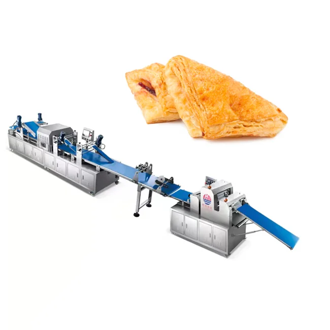 HUIDE High Capacity dough pastry baking machine flaky puff sweet puff pastry making machine