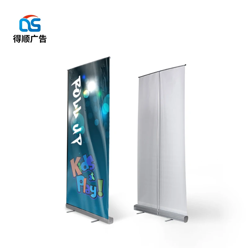 Factory custom high quality cartridge wooden roll up horizontal banner stand 200 x 85 roller bannerpopular roll up banner 60*160