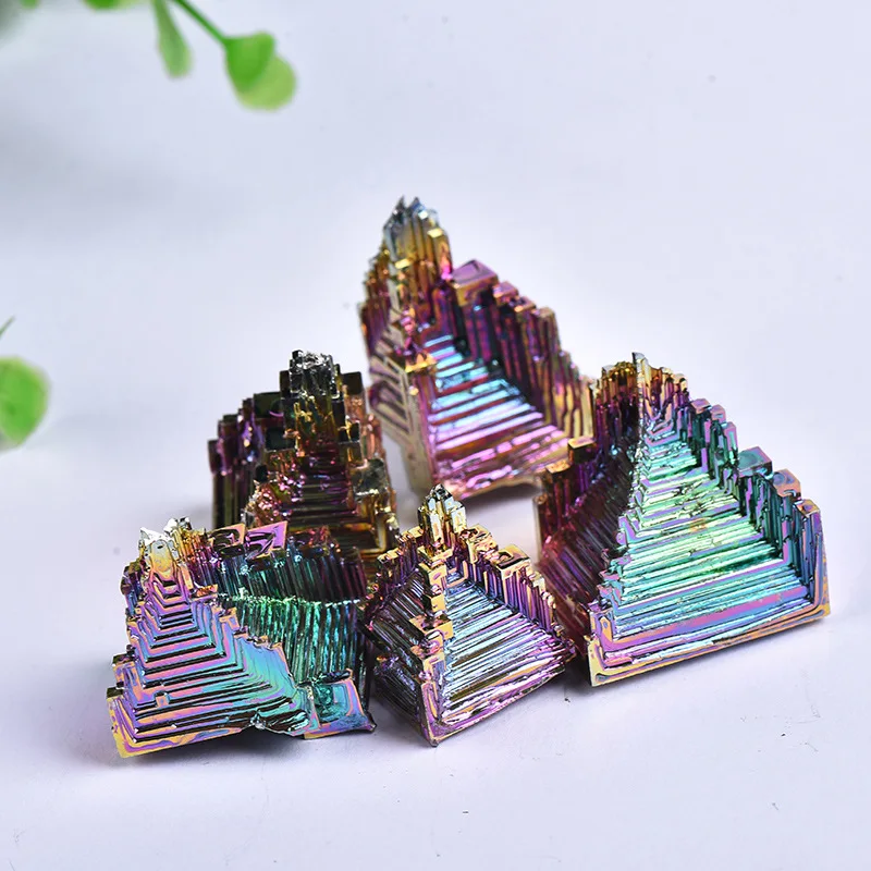 Wholesale Natural Fancy Bismuth tower Mineral Ore Bismuth Crystals