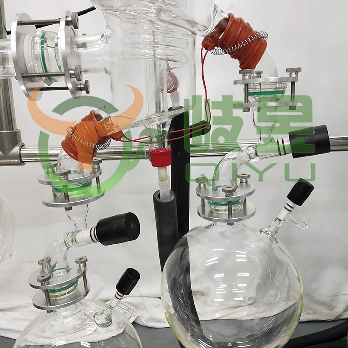 Fast Delivery Training Provided Customized Evaporation Systems High Vacuum Environment Glass Wiped Film Molecular Distillation