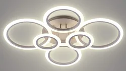 Nice shape 60w 6 rings hotel chandelier modern ceiling light modern hanging Lighting fixture