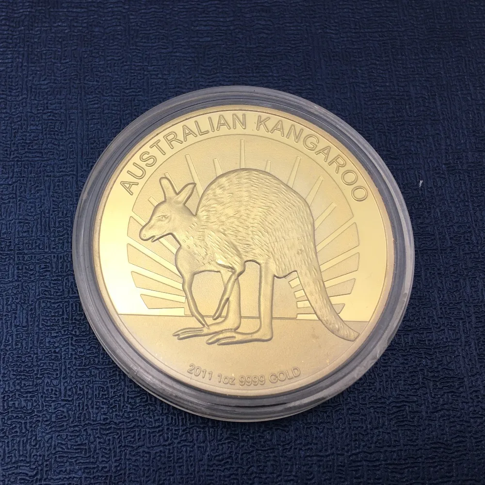 Wholesale Australia Kangaroo Animal Collection Gold Silver Plating Coin to Buy
