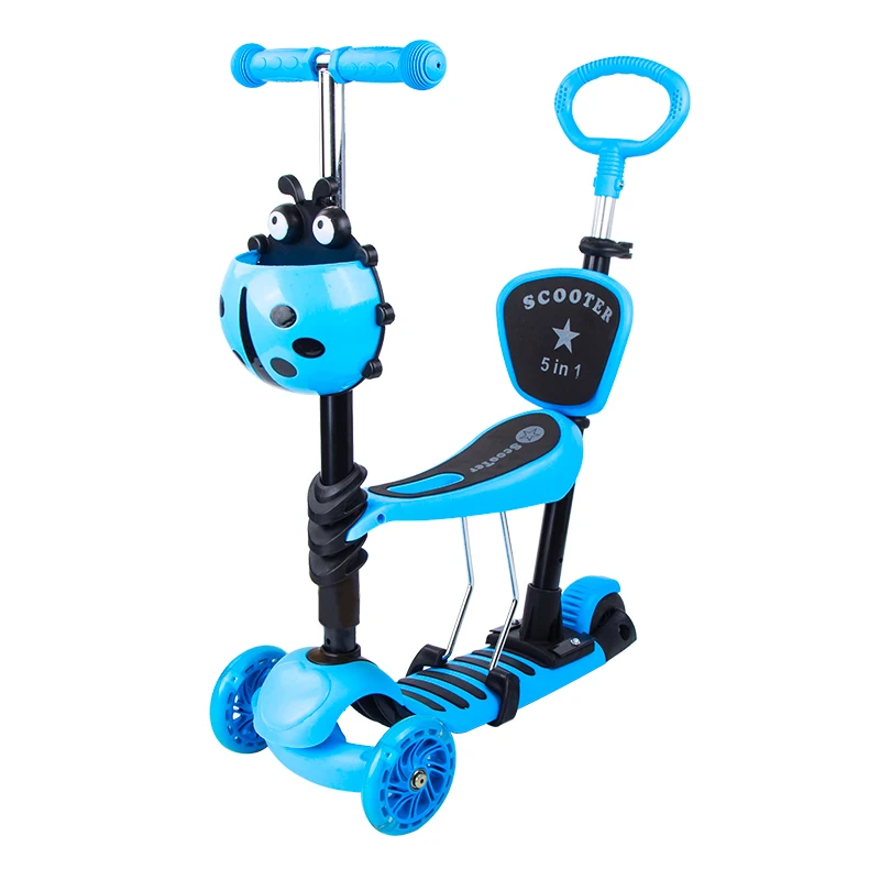 Kids Scooter Hot Selling 5 in 1 Baby Walker Scooter 3 in 1 for kid Children Seat Girl 3 wheels Child Toy Kid Scooter