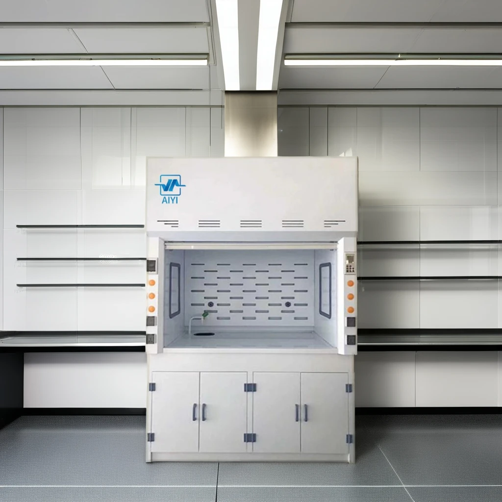 fume Hoods Attached Exhaust Fan polypropylene Ductless Fume Hoods