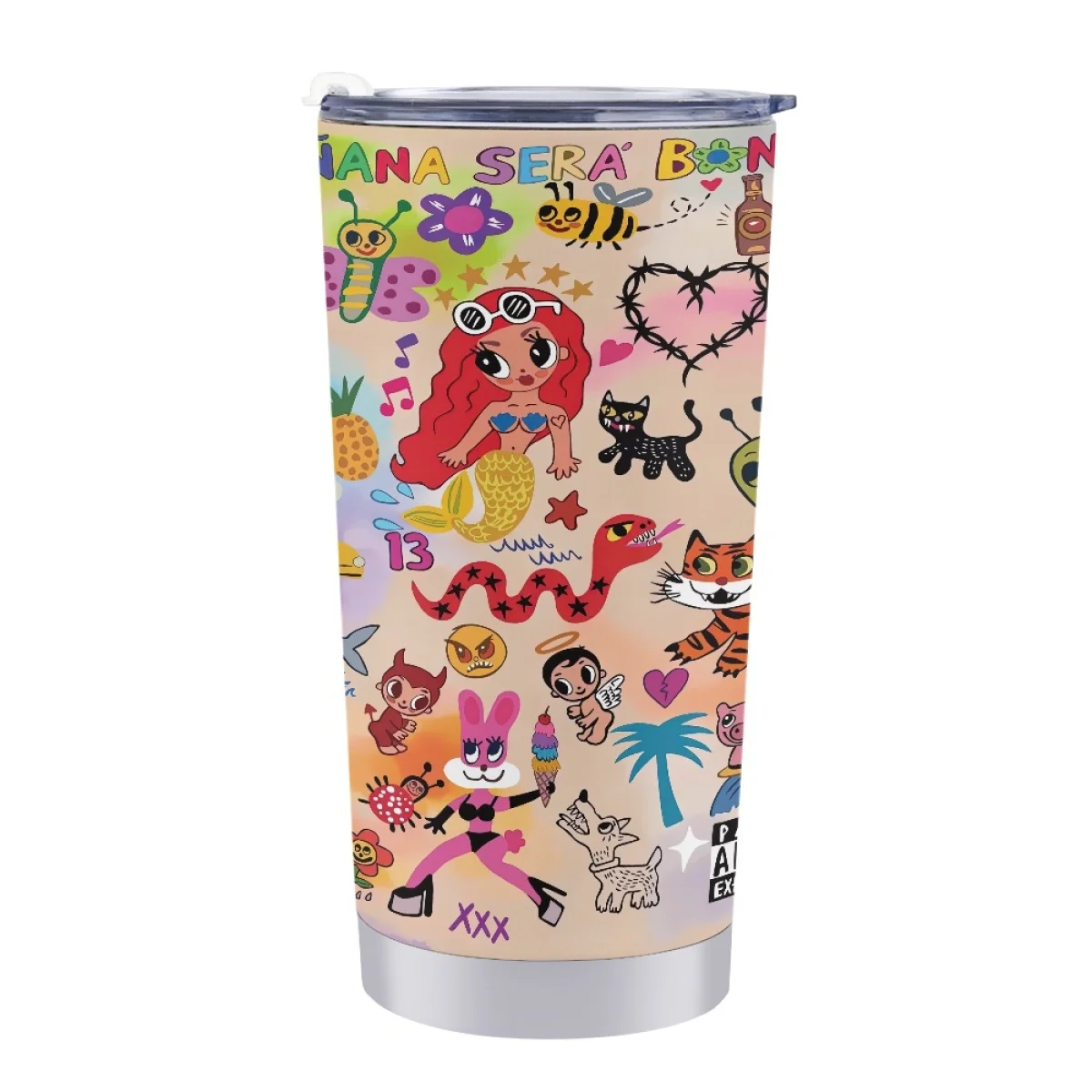 2023 Hot SellCustom Logo Karolg Manana Sear Bonito Metal Type Tumbler Cup Stainless Steel 600ML Car Cup  Large Capacity