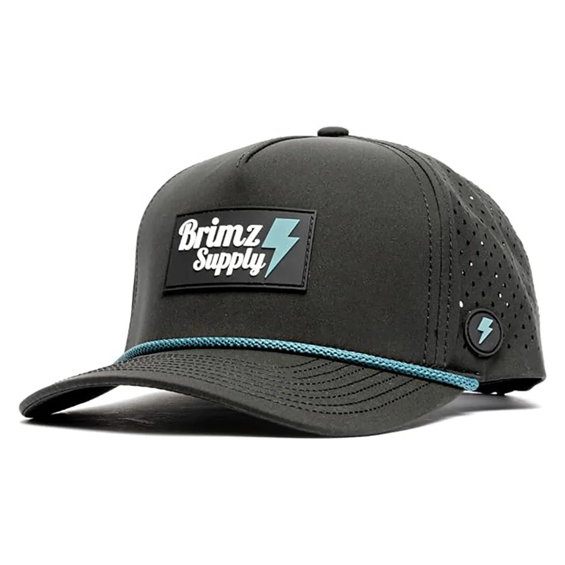 custom rope PVC rubber silicon patch logo outdoor water resistant waterproof moisture wicking Golf Snapback Baseball Caps Hats