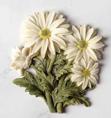 Free Samples Dry Flower Fridge Magnets Campanula Flower 3d Resin Refrigerator Magnets for Sale