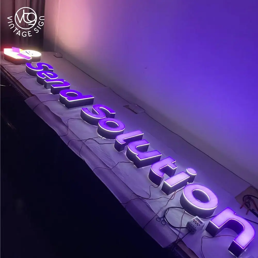 Front-lit Logo Name Design Board Store Front Signs Custom Led 3D Channel Sign Logo SIGN