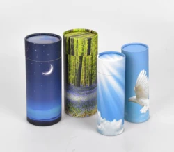 Bio Friendly Cardboard Cremation Ashes Scatter Tube Urns