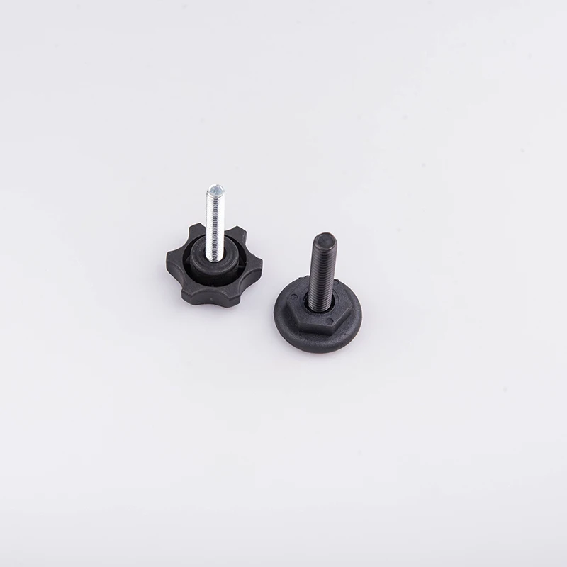 custom made galvanized carbon steel fine thread thumb screw with plastic head
