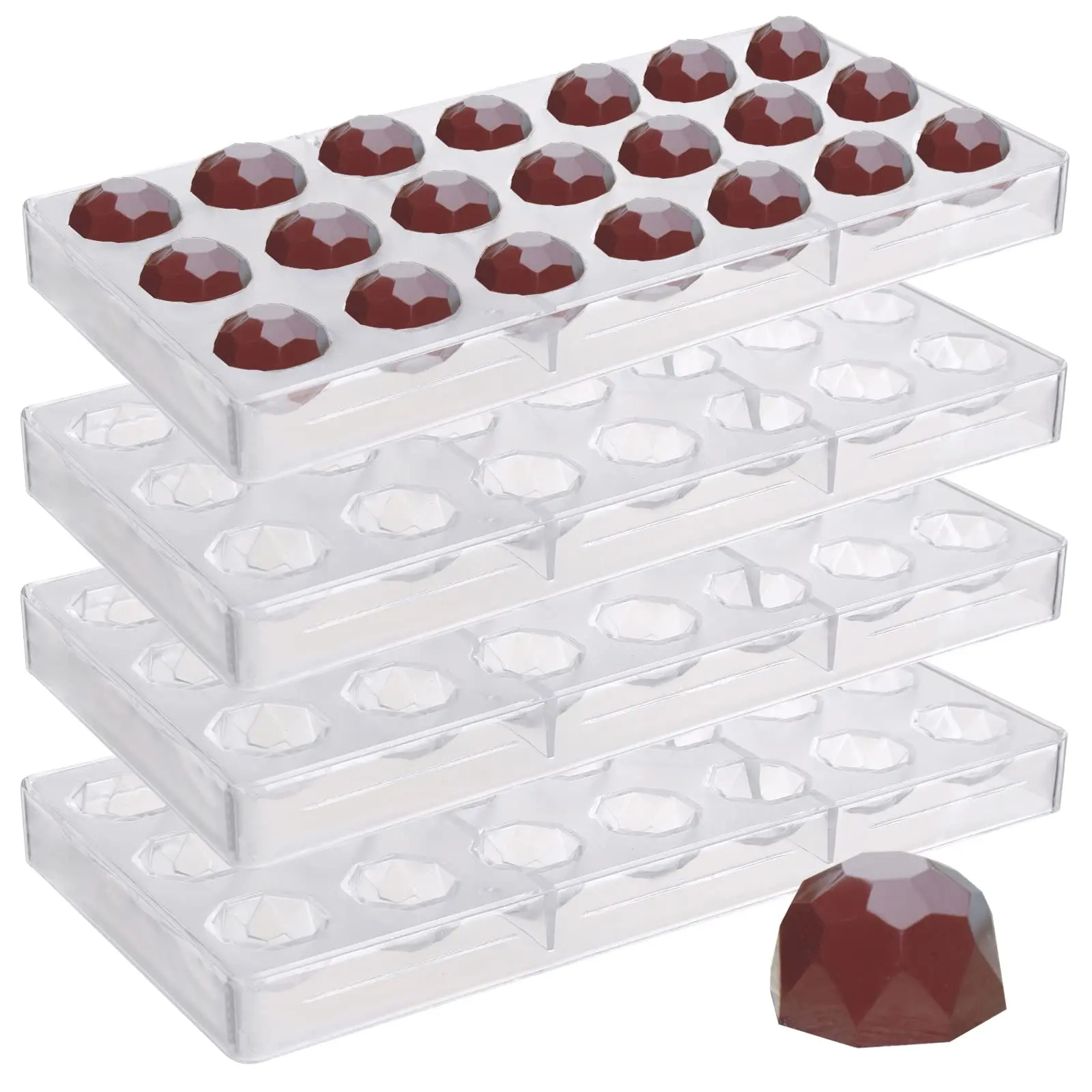 Factory Wholesale Custom Clear Plastic PP PET PS Blister Thermoforming Chocolate Candy Tray Mold Packaging Tray for Food