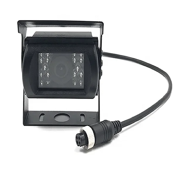 Gannyin 24V heavy duty 9 inch quad monitor 4 recorder night vision front rear right left side camera truck camera kit system