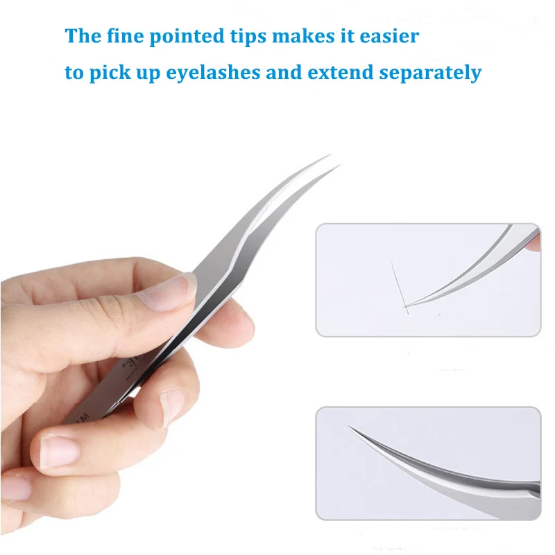 Набор пинцетов для наращивания ресниц 5 шт. в 1