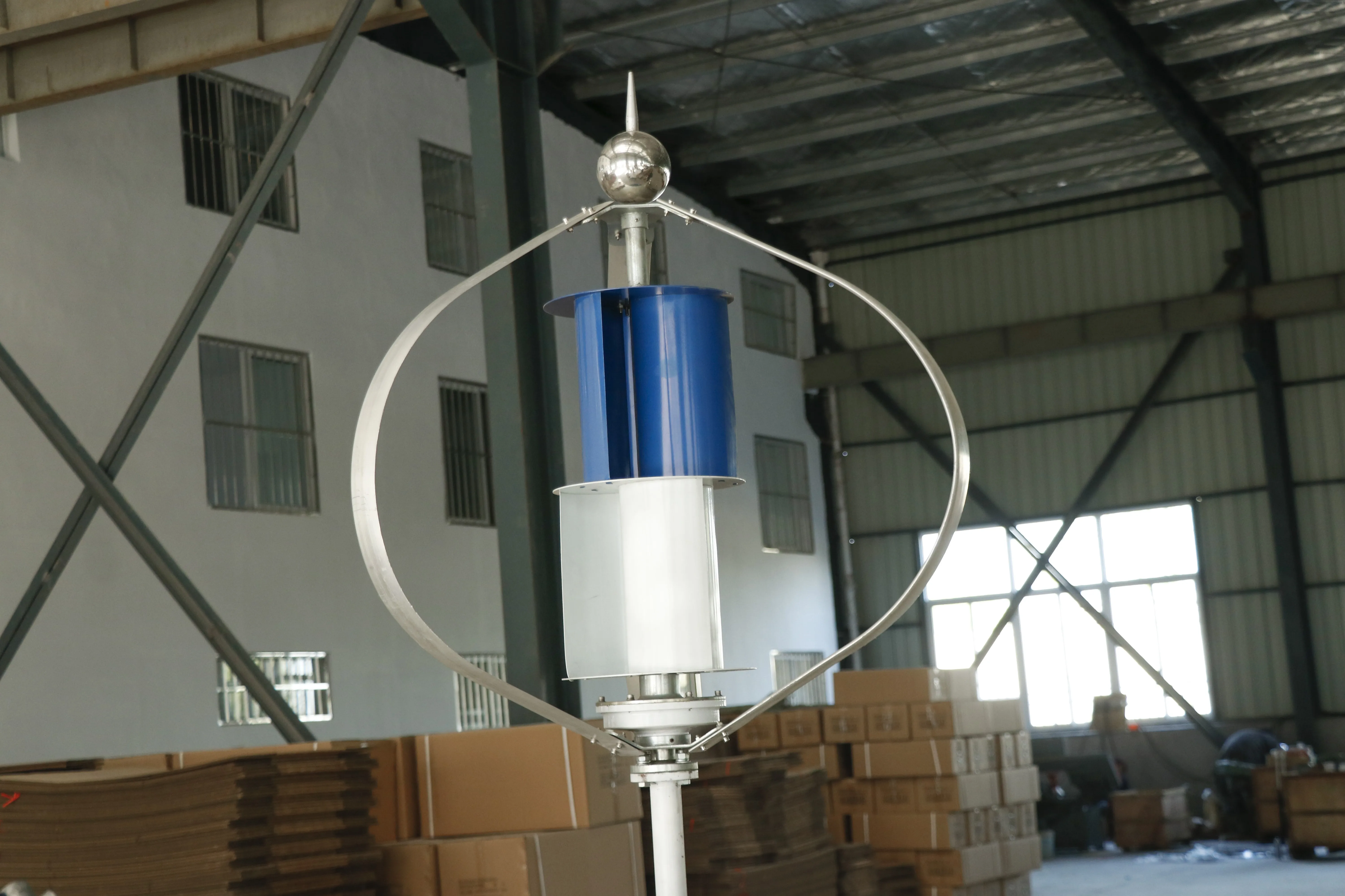 Vertical axis magnetic levitation Q-type 1KW-5KW48V high-speed factory low-cost aluminum alloy blade controller battery inverter