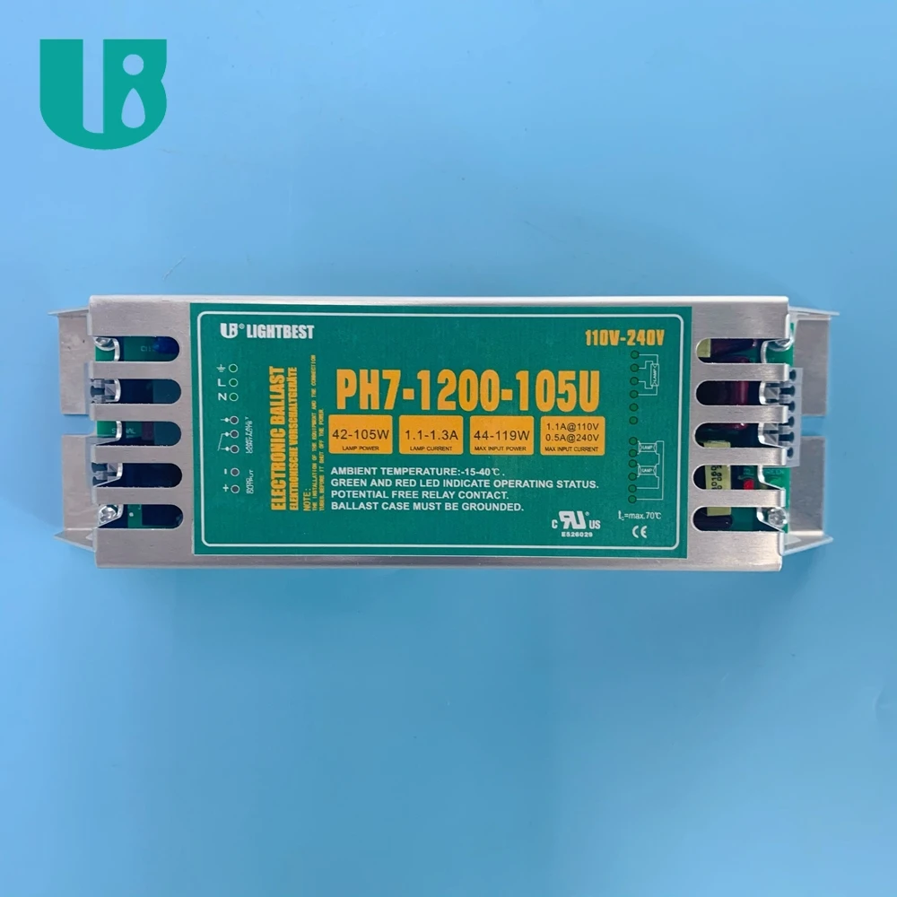 PH7 1200 105U Manufacturer 42w -105w gpha843t5l germicidal uvc amalgam lamp electronic ballast ce