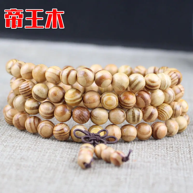 Various 6mm/8mm Mala 108 beads Buddha Prayer Rosary Bracelets Couple Natural Ebony Sandalwood Treasure Wood Meditation Bracelet .jpg