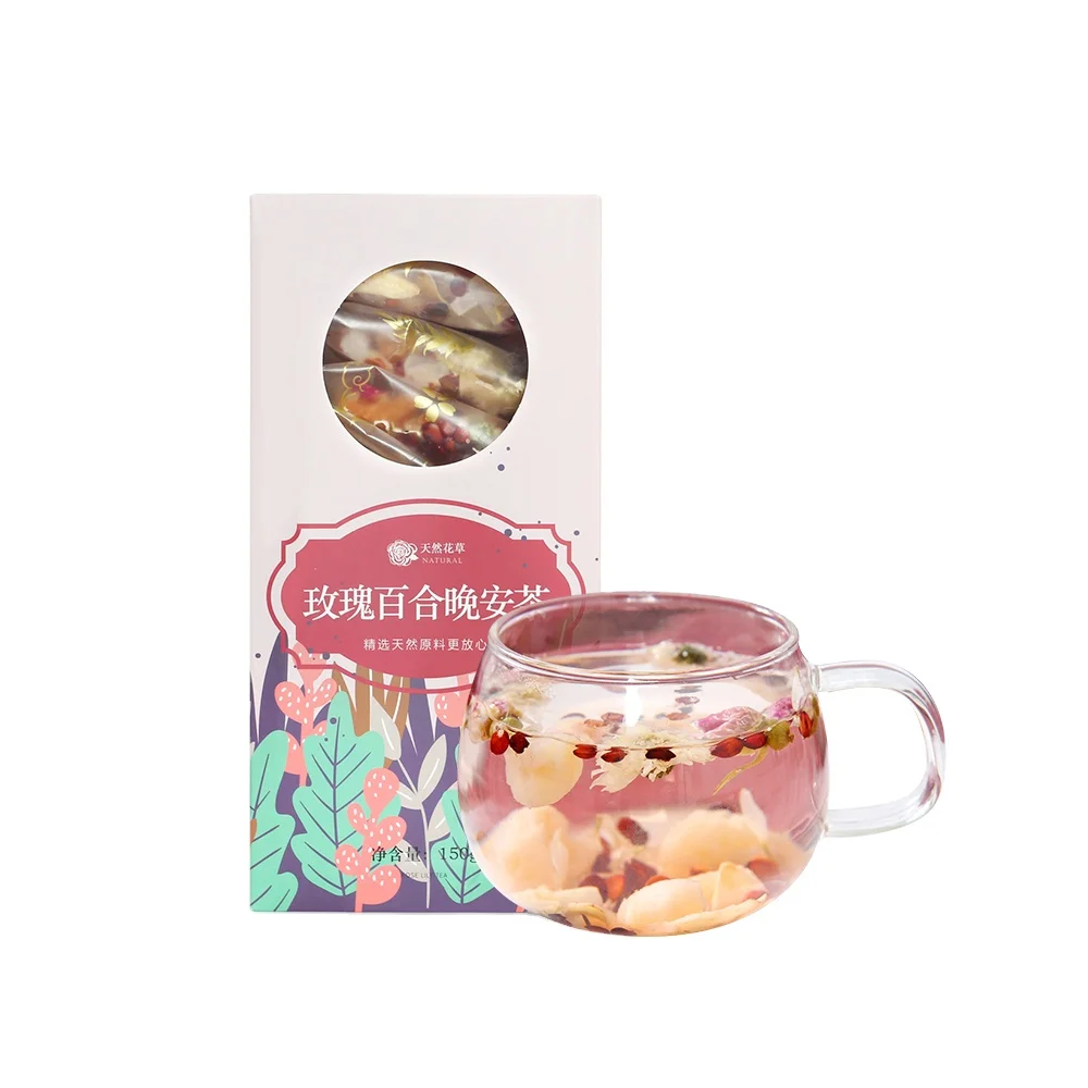 Китайский Натуральный травяной спальный чай Розовая Лилия хороший