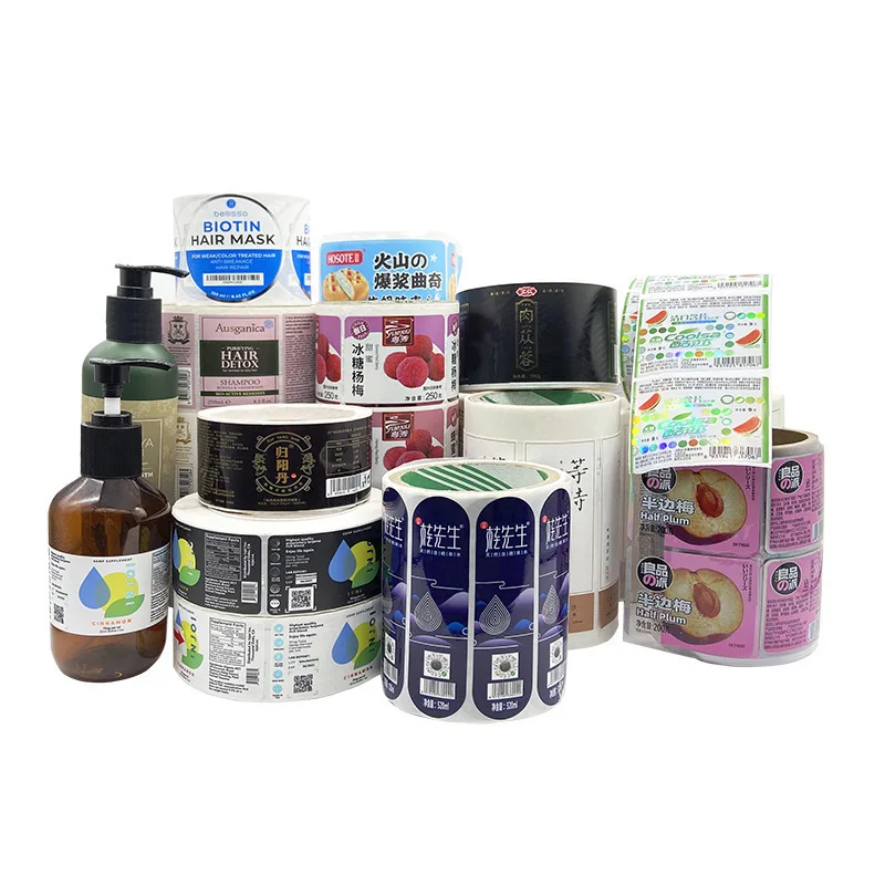Waterproof Stickers Custom Logo Printing Adhesive Sticker Label Company Logo Label Rectangular Product Stickers