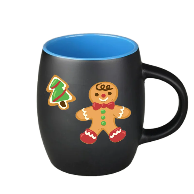 GZYSL Wholesale Large Capacity Stoneware Tea Beer Cup Custom Logo Printed Both Color Glazed Ceramic Coffee Mug Wine Barrel Cup