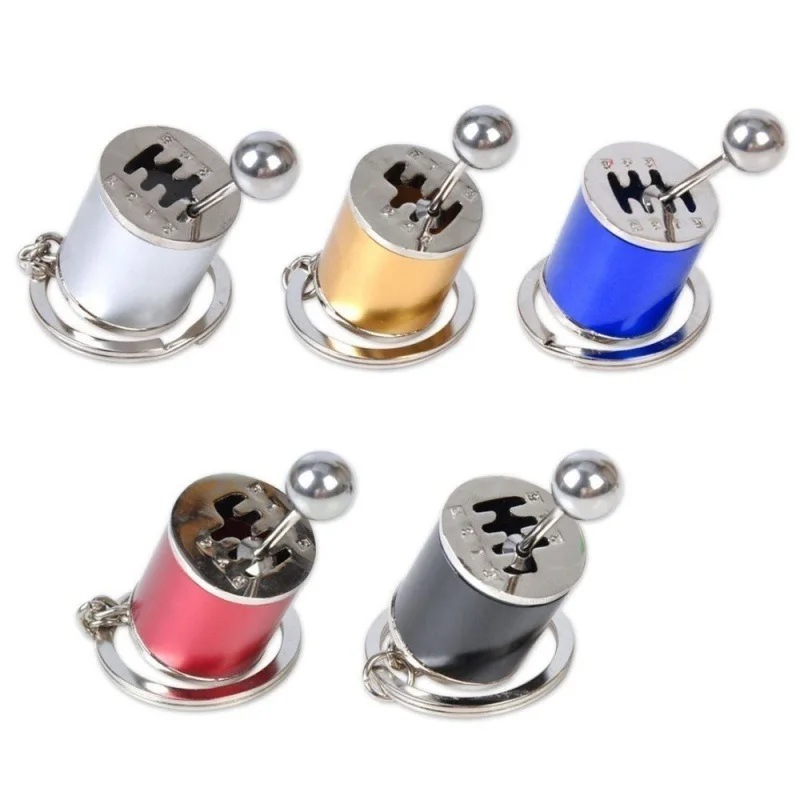 custom manual car accessory keyrings speed shifting car gearbox keychain