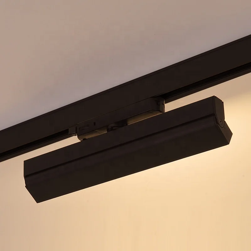 Exhibition Gallery Lamp 220V Track Linear Light Adjustable Beam Angle Linear Led Rail Track Light Spot Focus Lighting Fixture