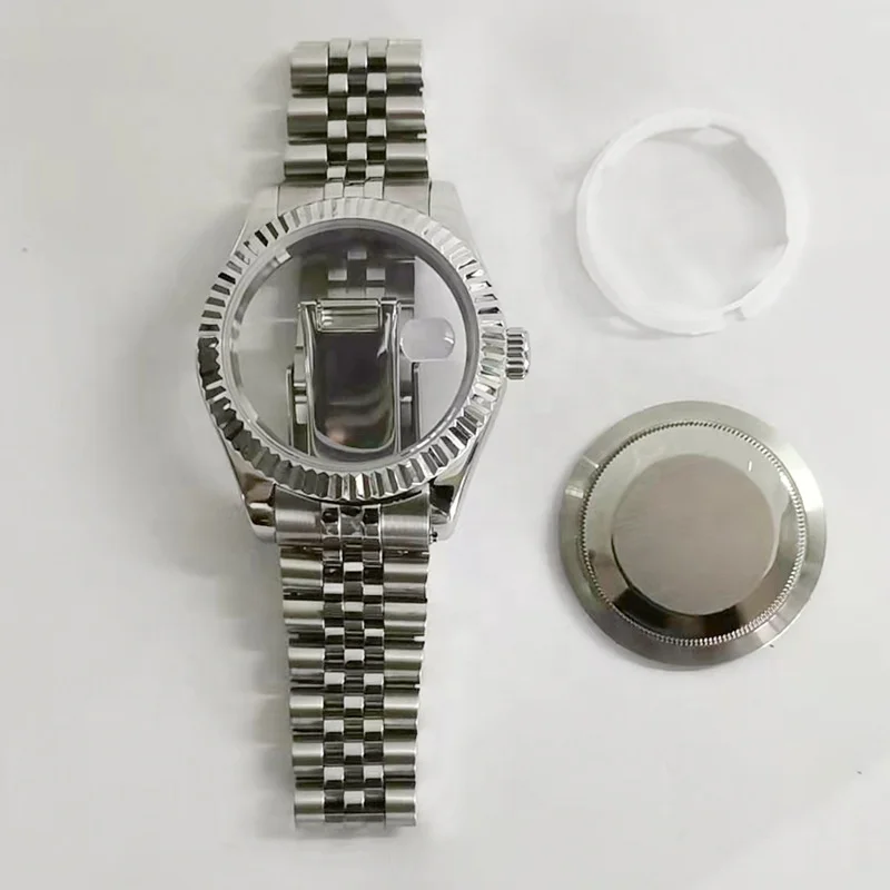 Classic 40MM bezel 316L steel mechanical case three strains five beads universal set