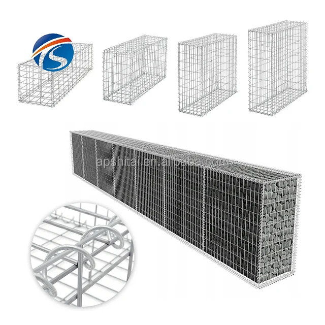 hot dipped galvanized gabion basket welded gabions boxes for retaining wall river bank gabion basket stone cage landscape