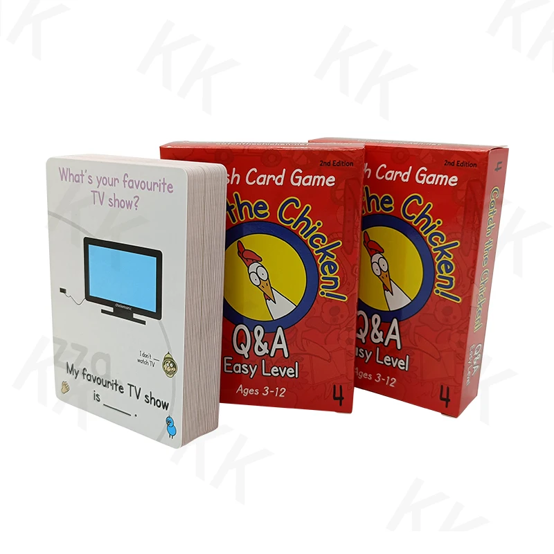 Factory Price custom Your Own Design High Quality Smooth Eco-friendly White Corepaper Kids Fun Cartoon Anime Card Game