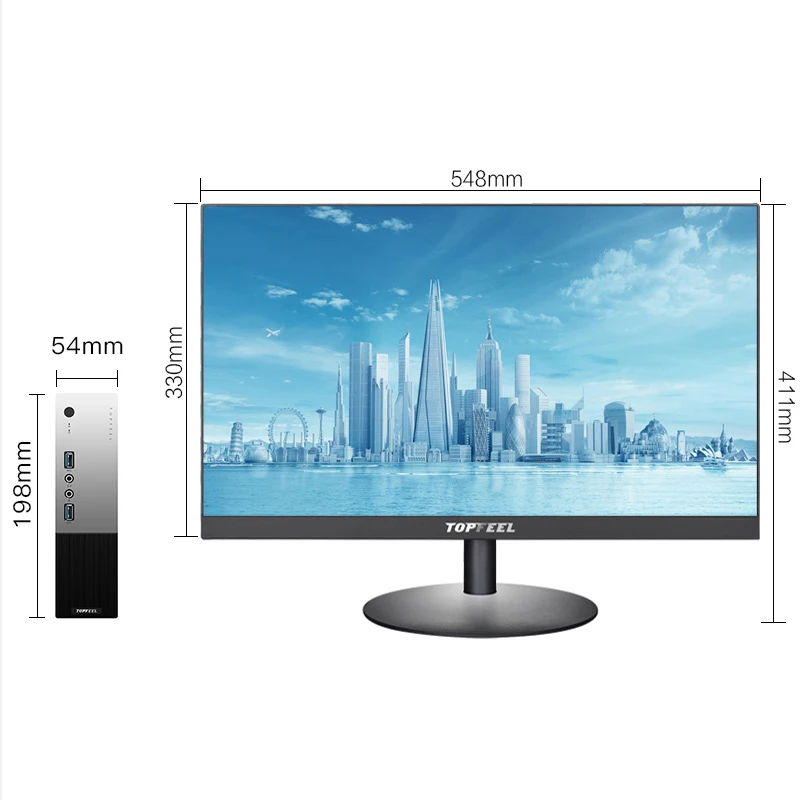 
TOPFEEL T66M intel core mini case pc desktop micro i5 windows10 portable Office home high end embedded computer 