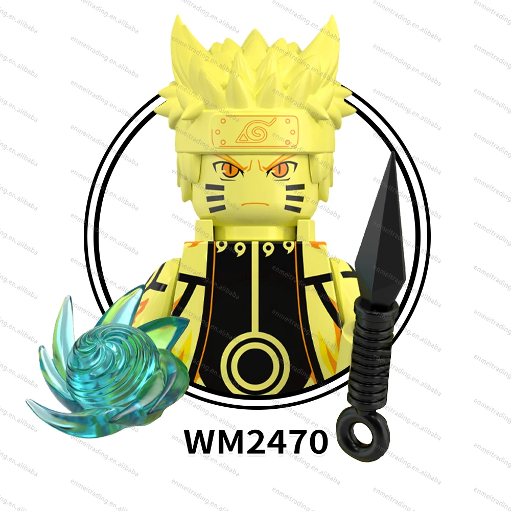 WM6152 Uzumaki Ootutuki Momoshiki Unchiha Sasuke Boruto Sarada Hyuga Hinata мини пластиковые строительные блоки детские подарочные игрушки