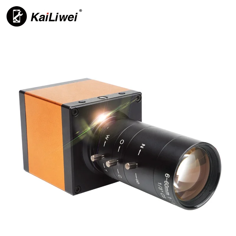 14MP 1080P Digital Industrial Video Microscope Camera 6-60mm Big Visual Fixed  Focusing Lens For Digital Image Acquisition