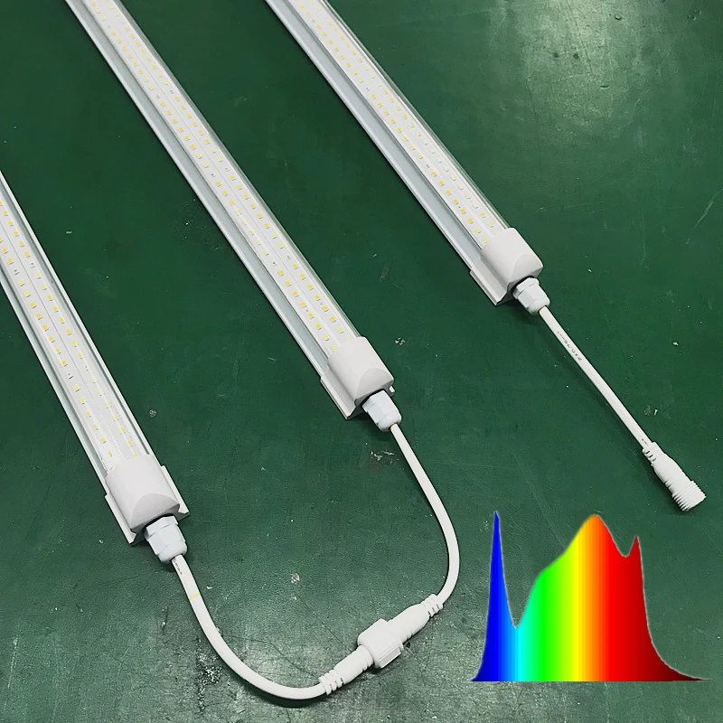 T8 LED Grow Light High Output Full Spectrum Sunlight Replacement LED Grow Light for vegetables greenhouse vertical farm use