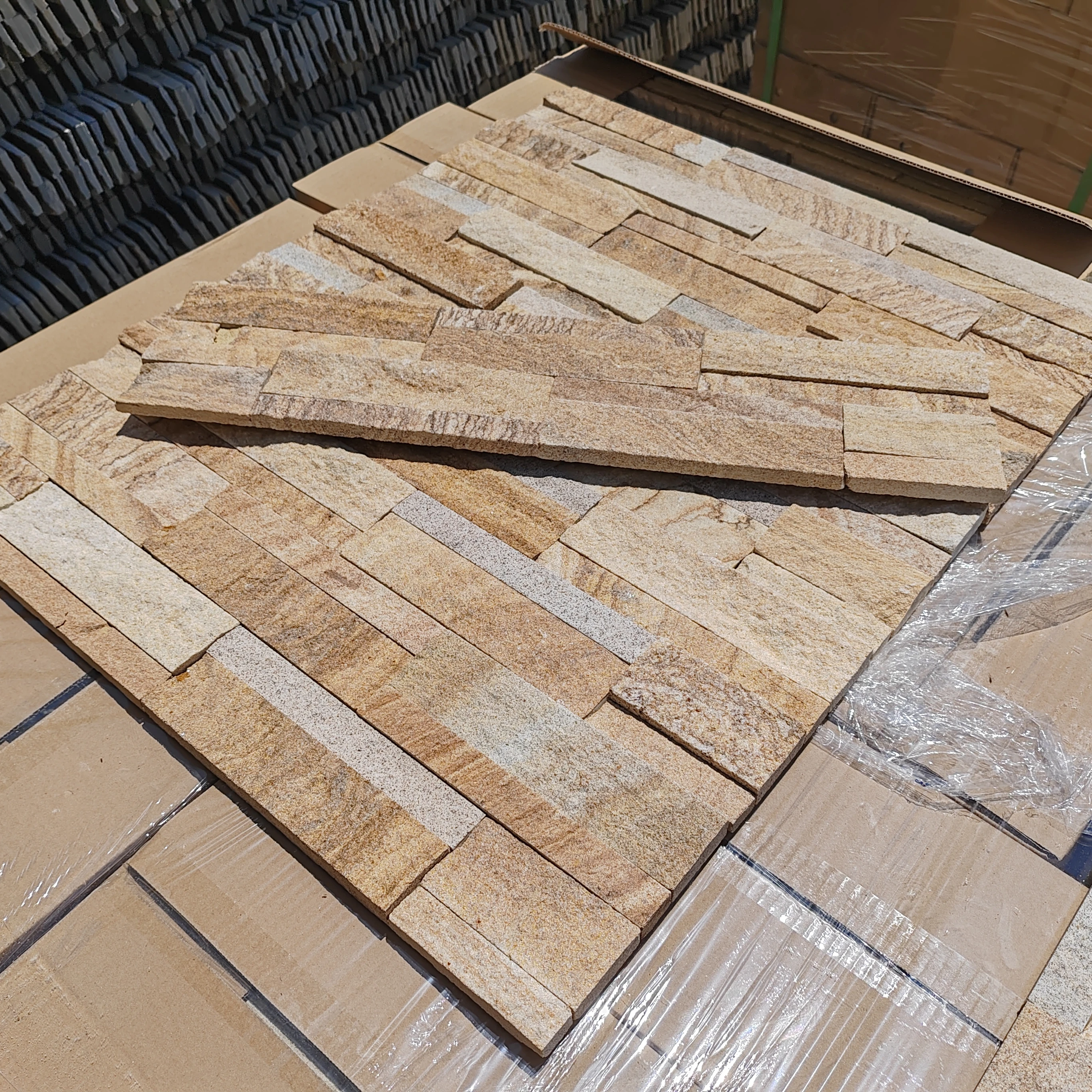 Sandstone Flexible culture stone for exterior wall cladding