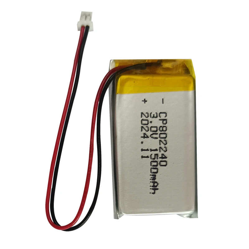 Аккумулятор 3 0 В литий-марганцевый аккумулятор CP802240 1500 мАч для медицинского устройства и оборудования сигнализации