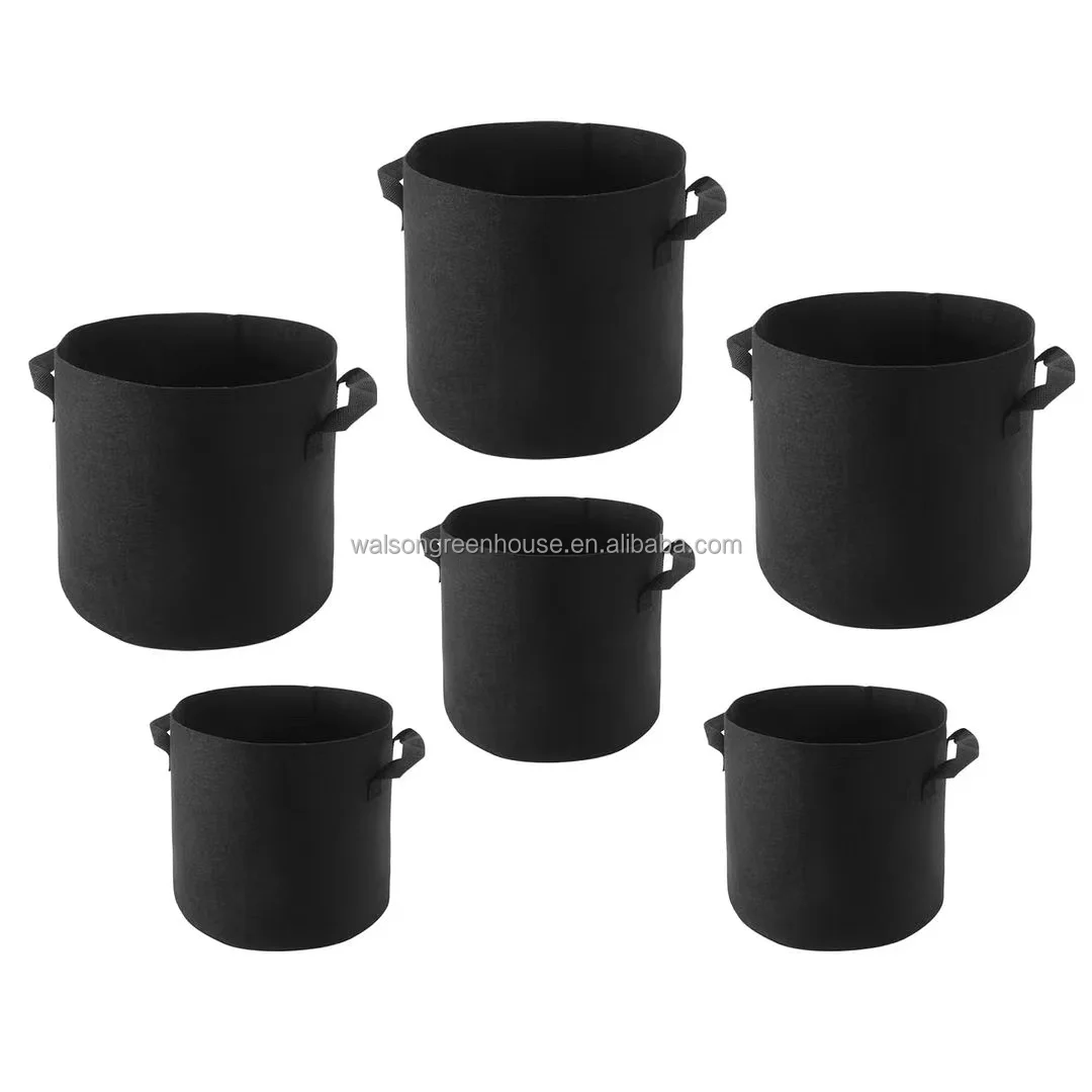 3/5/10/15/20/25/30 Planter Grow Bag Tree Seeding Pot Fruit Fabric Plant Pots Flower Pot 100 Gallon Grow Bags for Planting