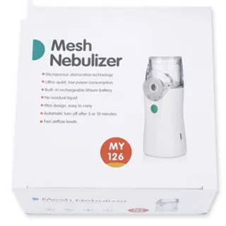 Уход за дыхательными путями без усилий с переносным сетчатым небулайзером бесшумной работой и регулируемым уровнем воздушного потока